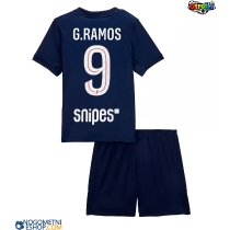 Otroški Nogometni dresi Paris Saint-Germain Goncalo Ramos #9 Domači 2025-26 Kratek Rokav (+ Kratke hlače)
